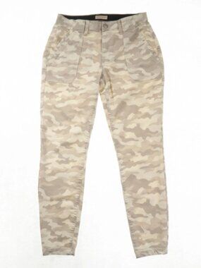 Knox Rose Beige Camo Straight Leg Pants size 14